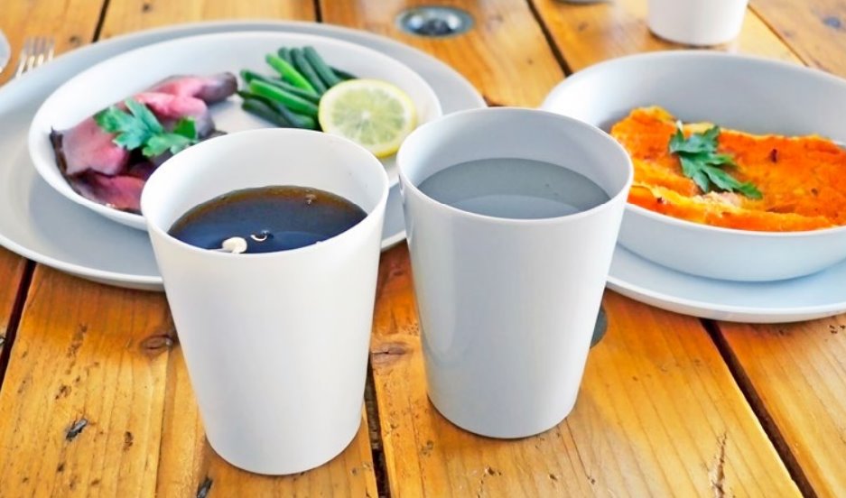 Talerz SZARY zmywarka – wielorazowy Tworzywo