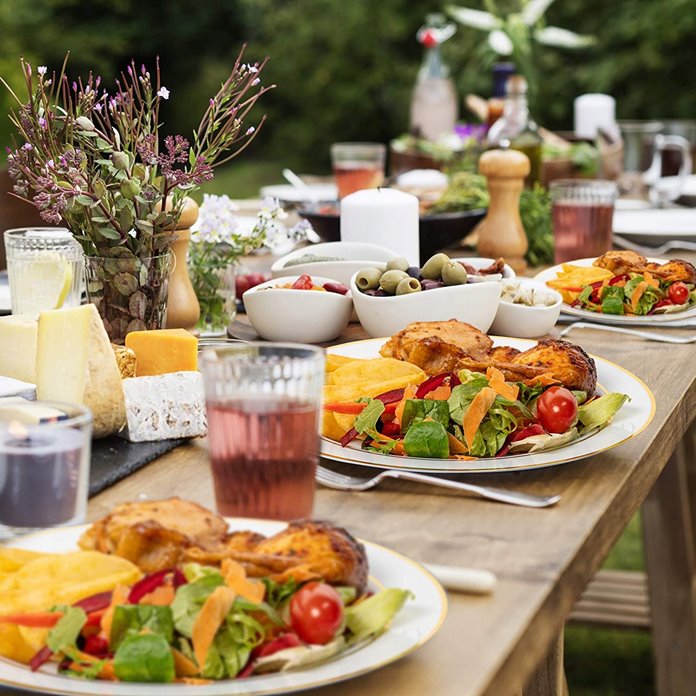 Talerze wielorazowe złote 20 szt