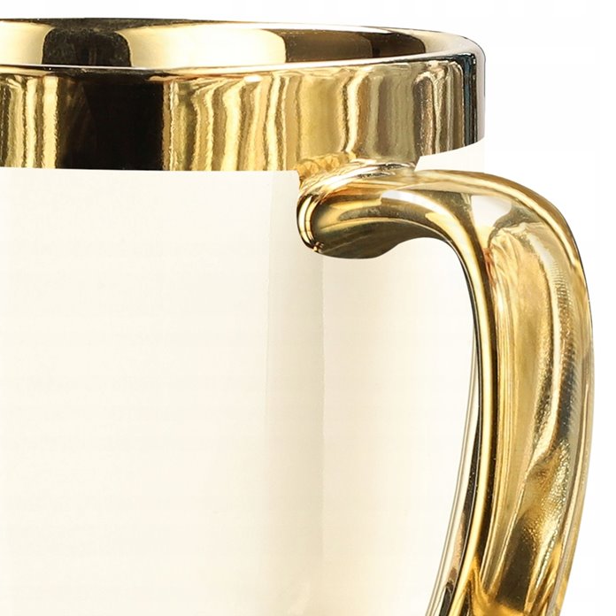 Kubek biały ze złotym rantem 280 ml