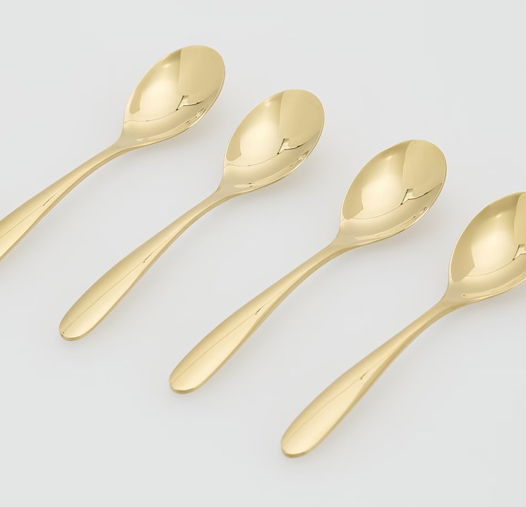 Złote łyżeczki 4 szt