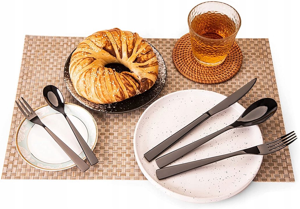 Sztućce Otto Koning czarne 20 el / 4 os