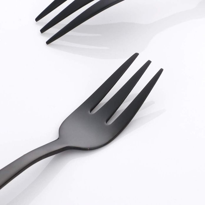 Czarne widelczyki 8 sztuk
