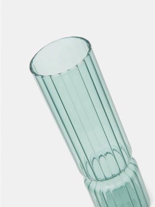 Wazon szklany na kwiaty zielony