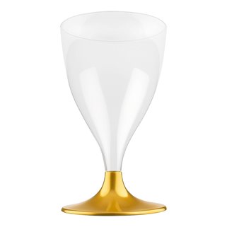 Kieliszek szklanka do napojów wielorazowa ZŁOTA