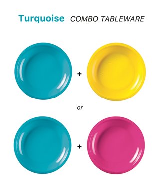 Talerz Różowy plastikowy 25 szt wielorazowy