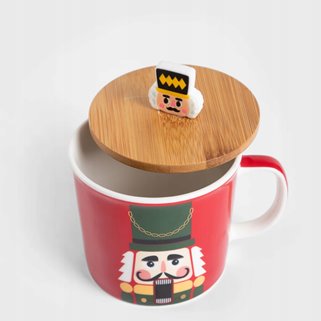 Kubek Homla z wieczkiem na prezent 340 ml dziadek do orzechów