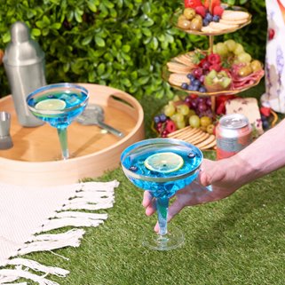 Kieliszki do martini srebrne 12 szt wielorazowe