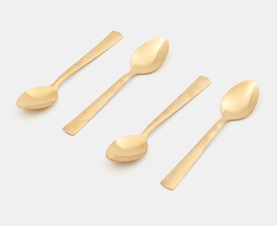 Łyżeczki świąteczne złote 4 sztuki