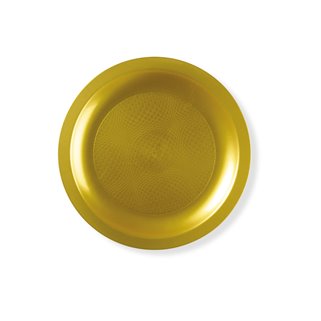 Talerze złote plastikowe HoReCa deserowe