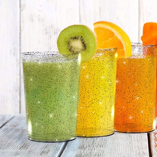 Zestaw imprezowy złoty dla 25 osób wielorazowy