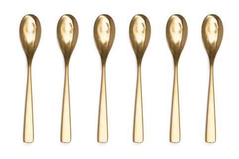 Łyżeczki Otto Koning złote 6 sztuk
