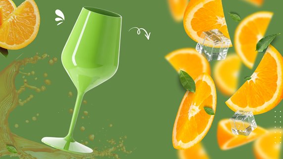 Kieliszek Zielony plastikowy wielorazowy zmywarka