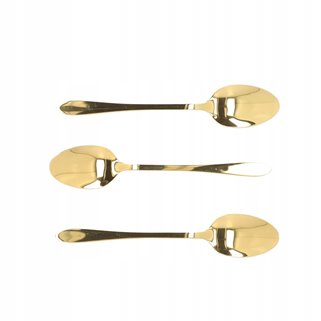 Złote łyżeczki 3 sztuki Homla