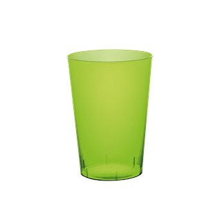 Zielone kubki plastikowe wielorazowe 25 szt