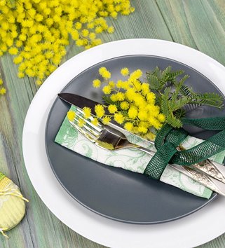 Talerz obiadowy plastikowy PREMIUM Zmywarka biały