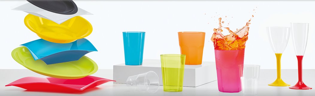 Zielone kubki plastikowe wielorazowe 25 szt