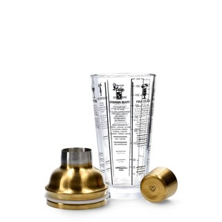 Shaker do drinków złoty 0,4l