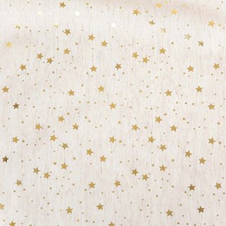Obrus w złote gwiazdki śliczny 130x180 cm