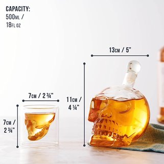 Karafka do Whisky alkoholu w kształcie czaszki