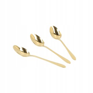 Złote łyżeczki 3 sztuki Homla