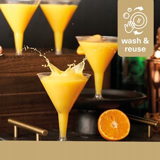 Złote kieliszki do drinków wielorazowe 12 sztuk