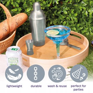 Kieliszki do martini srebrne 12 szt wielorazowe