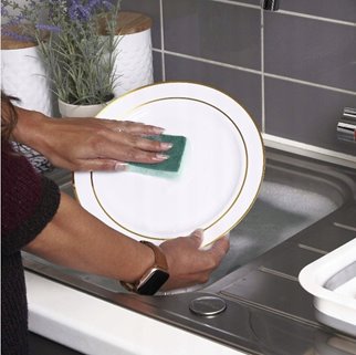 Zestaw imprezowy złoty dla 25 osób wielorazowy