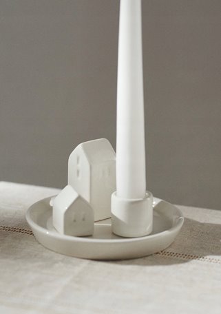 Świecznik z domkami