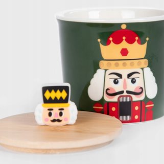 Kubek Homla zielony dziadek do orzechów święta 340 ml śliczny prezent