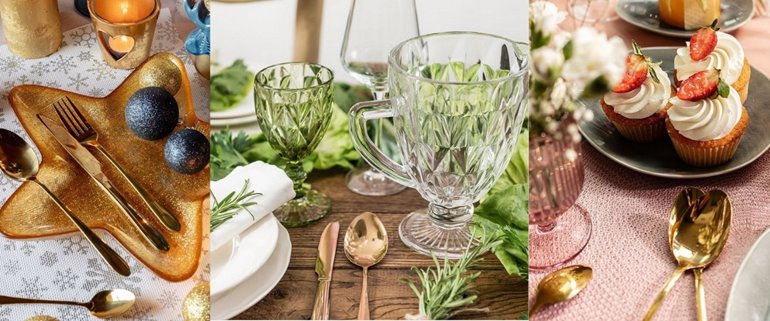 Łyżeczki Otto Koning złote 6 sztuk