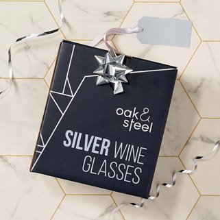 Stalowe kieliszki do wina srebrne 4 szt nietłukące