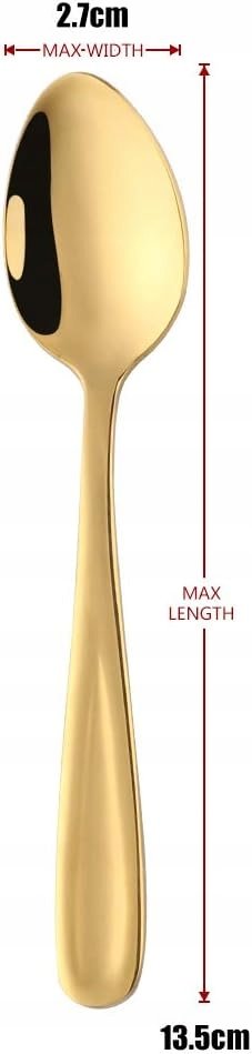 Łyżeczki złote 12 sztuk