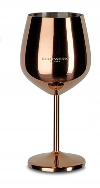 Kieliszki miedziane stalowe 6 sztuk