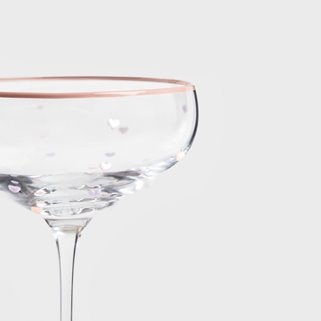 Kieliszki do martini w serduszka przezroczysty 200ml 1 szt.