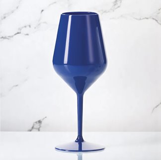 Kieliszek Granatowy do wina Tworzywo wielorazowe