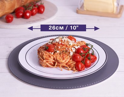 Talerze wielokrotnego użycia czarne 10 sztuk 19cm