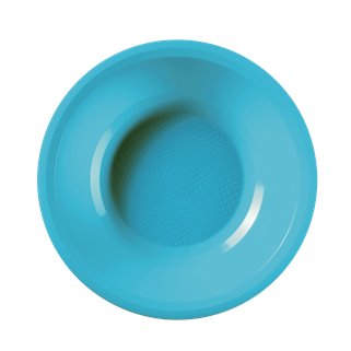 Talerz Niebieski plastikowy 25 szt Głęboki