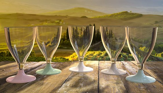 Kieliszek szklanka do napojów wielorazowa czarny