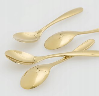 Złote łyżeczki 4 szt