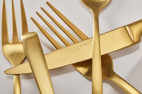 Komplet sztućców złotych Echtwerk 20 el/ 4 os