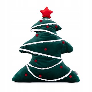 Poduszka świąteczna MEDBY w kształcie choinki 38x43 cm święta choinka