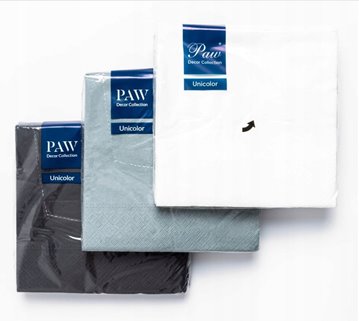 Serwetki papierowe PAW białe 20 sztuk