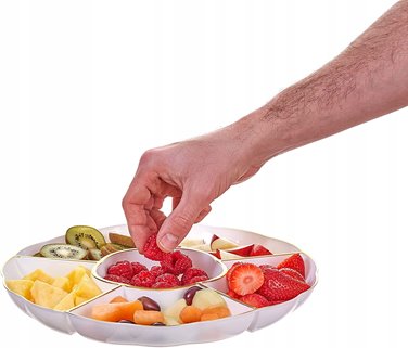 Półmisek plastikowy do przekąsek złoty Wielorazowy