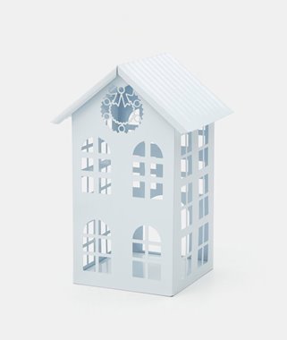 Domek biały metalowy