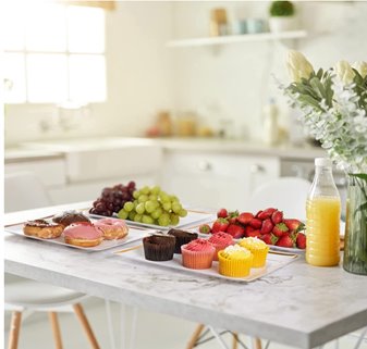 Półmisek wielorazowy złoty prostokątny duży