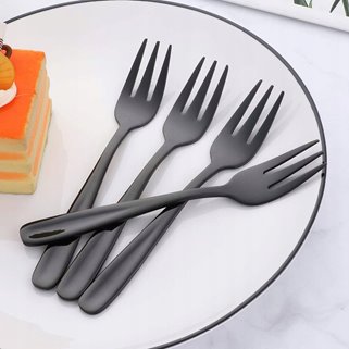 Czarne widelczyki 8 sztuk