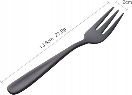 Widelczyki czarne 8 sztuk