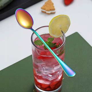 Łyżeczki do latte opalizujące 6 sztuki