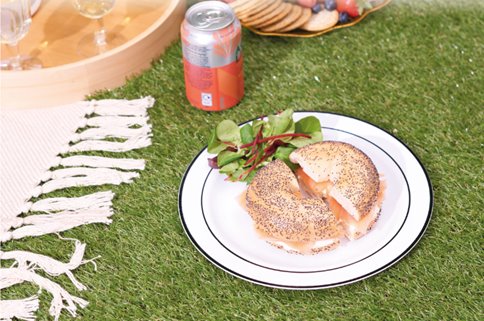 Talerze wielokrotnego użycia czarne 10 sztuk 19cm