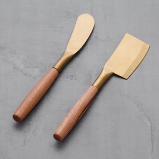 Nóż do sera złoty